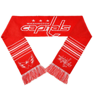 Forever Collectibles NHL Washington Capitals 2 Sided Knit Wordmark Logo Scarf