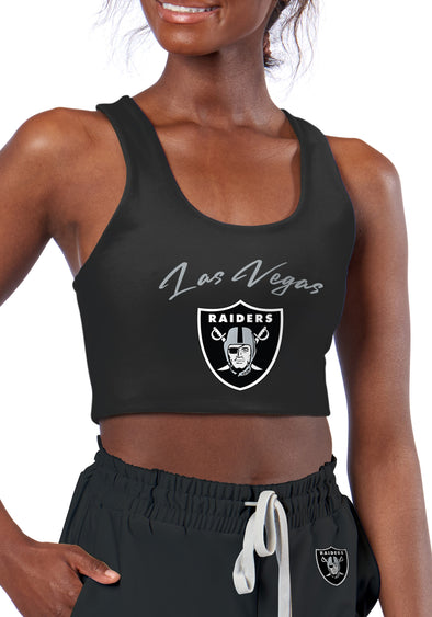 Certo By Northwest NFL Women's Las Vegas Raiders Collective Reversible Bra, Black