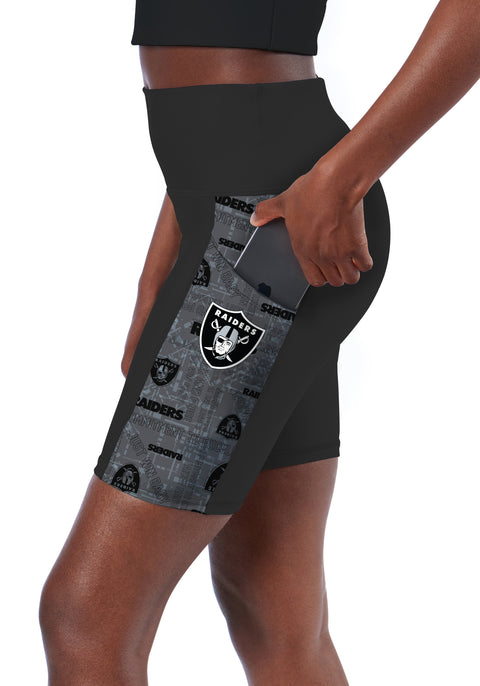 Certo By Northwest NFL Women's Las Vegas Raiders Method Bike Shorts, Black