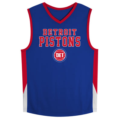 Outerstuff NBA Detroit Pistons Youth (8-20) Knit Top Jersey with Team Logo