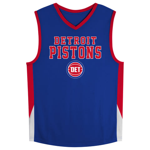 Outerstuff NBA Detroit Pistons Youth (8-20) Knit Top Jersey with Team Logo