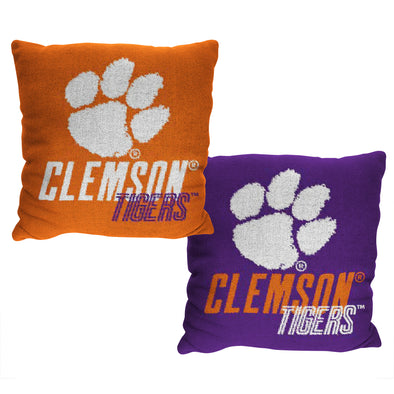 Northwest NCAA Clemson Tigers Double Sided Jacquard Accent Throw Pillow