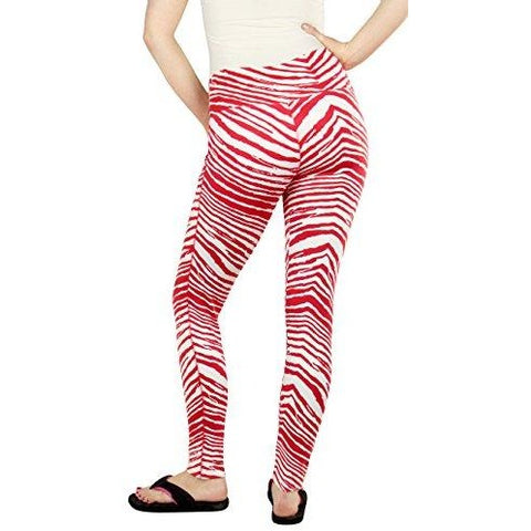 Zubaz MLB Women's St Louis Cardinals Team Color Tiger Print Leggings Pants