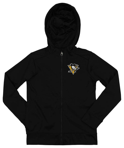 Outerstuff NHL Youth/Kids Pittsburgh Pengiuns Performance Full Zip Hoodie
