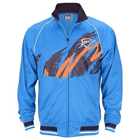 Zipway NBA Youth Boys Oklahoma City Thunder Splash Ruler Track Jacket, Blue
