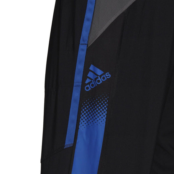 Adidas Men's Designed to Move Sport Pant, Black/Royal Blue