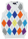 Argyle Culture Men's Sleeveless Diamond Print Vest