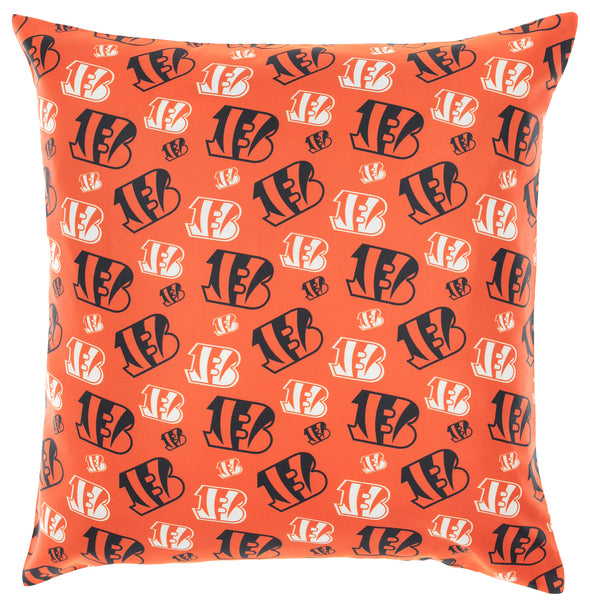 FOCO NFL Cincinnati Bengals 2 Pack Couch Throw Pillow Covers, 18 x 18