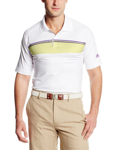 Adidas Golf Men's Puremotion Tour Climacool Geo Print Polo Shirt - Many Colors