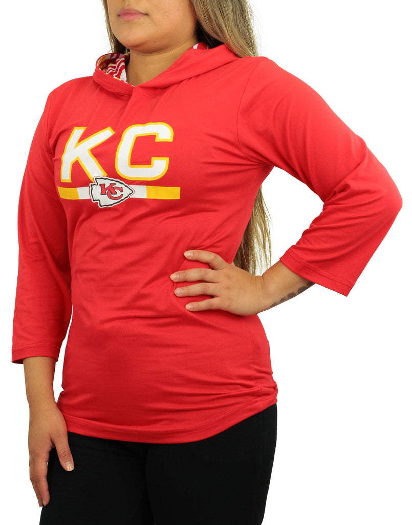 Officially Licensed NFL Women's Kansas City Chiefs Long Sleeve T