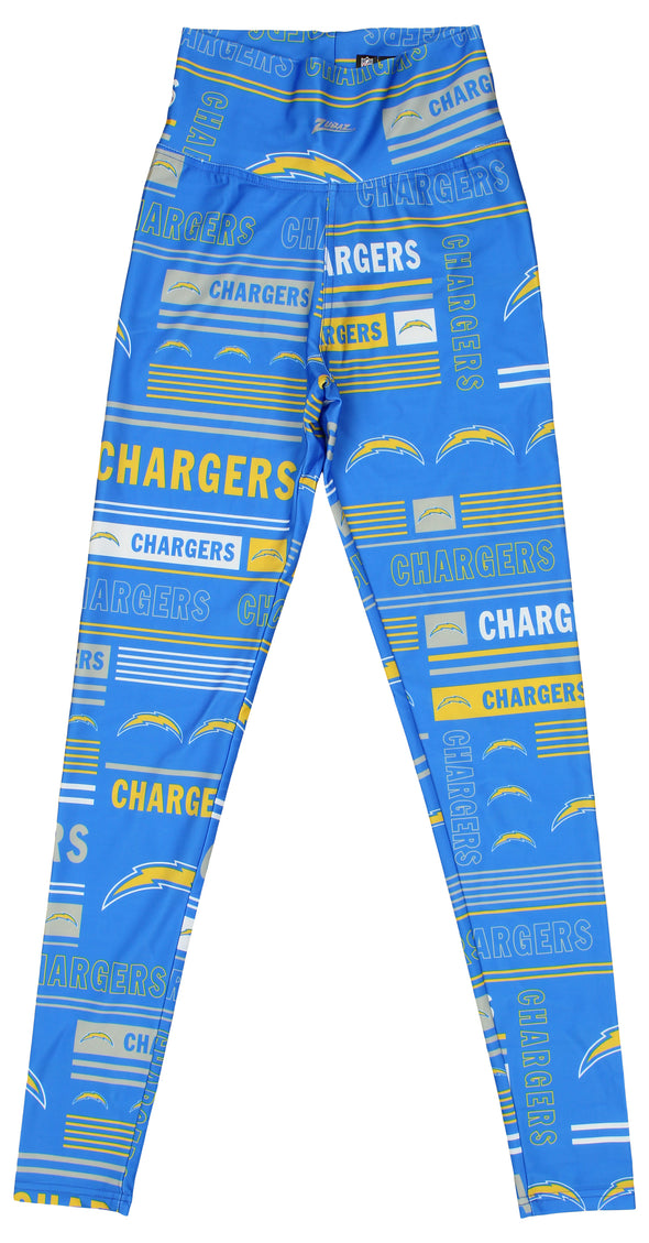 Zubaz NFL Women's Los Angeles Chargers Column 24 Style Leggings