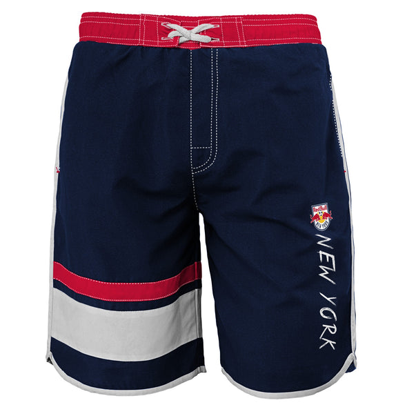 Outerstuff MLS Youth New York Red Bulls Color Block Swim Trunks