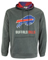 Zubaz NFL Buffalo Bills Men's Heather Grey Fleece Hoodie