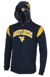 Outerstuff NCAA Youth West Virginia Mountaineers Full Zip Helmet Masked Hoodie, Navy