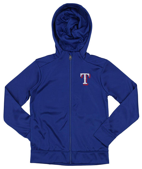 Outerstuff MLB Youth/Kids Texas Rangers Performance Full Zip Hoodie