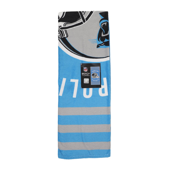 Northwest NFL Carolina Panthers "Stripes" Beach Towel, 30" x 60"