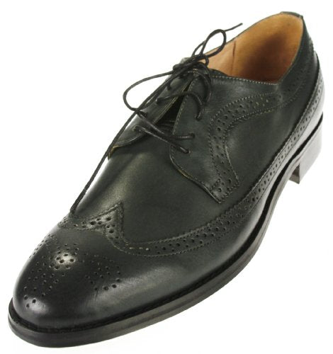 JD Fisk Gera Men's Fashion Oxford Casual Lace Up Dress Shoes, Dark Green