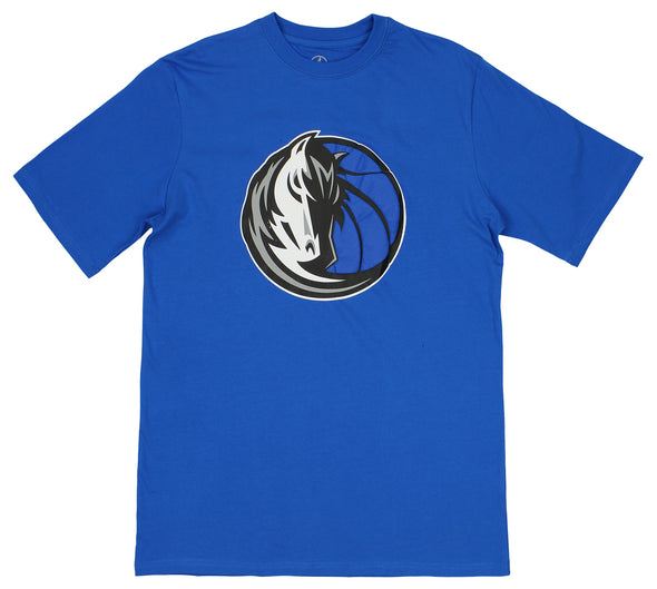 FISLL NBA Men's Dallas Mavericks Team Color, Name and Logo Premium T-Shirt