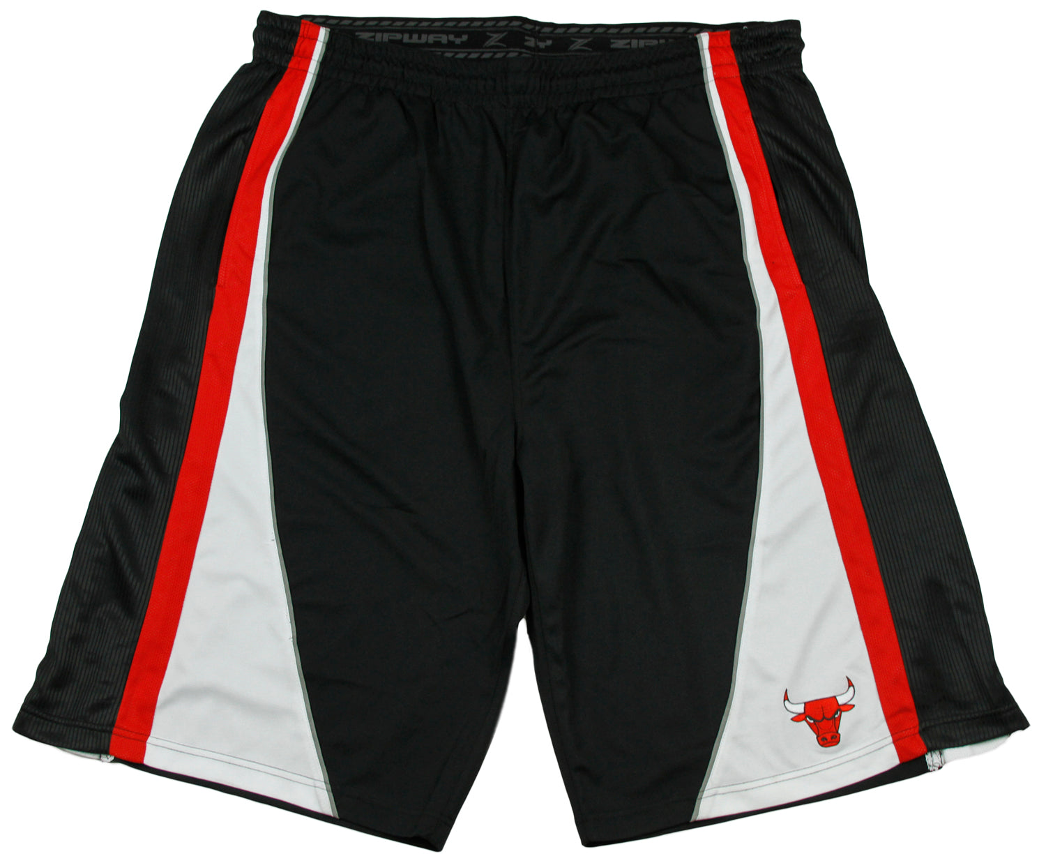Zipway Chicago Bulls NBA Big & Tall Men's Basketball Shorts - Black