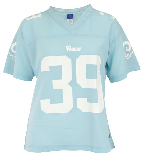 Reebok NFL Women's St. Louis Rams Steven Jackson #39 Dazzle Jersey, Sky Blue