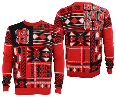 FOCO NCAA Men's North Carolina State Wolfpack Ugly Sweater