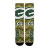 Zubaz By For Bare Feet NFL Youth Green Bay Packers Zubified Dress Socks, One Size