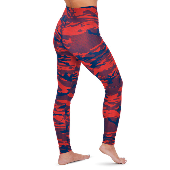 Zubaz NFL Women's Houston Texans Marled Camo Lines Leggings