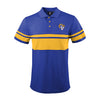 FOCO Men's NFL Los Angeles Rams Stripe Polo Shirt