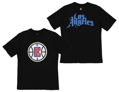 FISLL NBA Men's Los Angeles Clippers Team Color, Name and Logo Premium T-Shirt