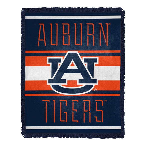 Northwest NCAA Auburn Tigers Nose Tackle Woven Jacquard Throw Blanket