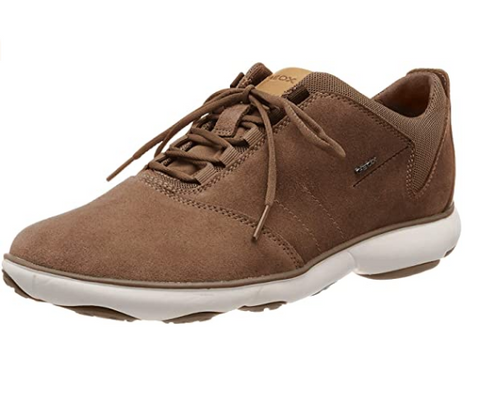 GEOX Men's U Nebula C Low Top Sneakers, Chocolate