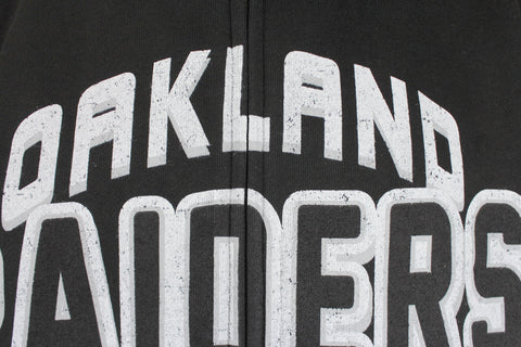 Oakland Raiders NFL Football Men's In The Pocket Full Zip Fleece Hoodie, Black