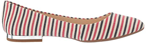 Jessica Simpson Women's Ginly Ballet Flat, Red/Navy