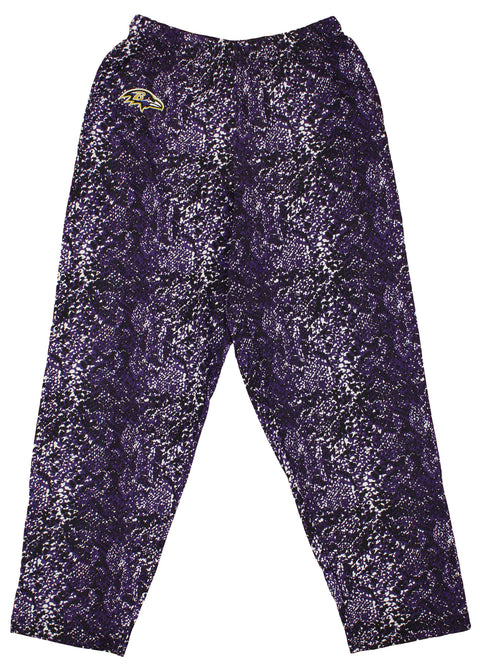 Zubaz NFL Football Men's Baltimore Ravens Post Pattern Pants