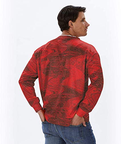 Zubaz NFL Football Men's Cleveland Browns Static Crew Neck Sweatshirt
