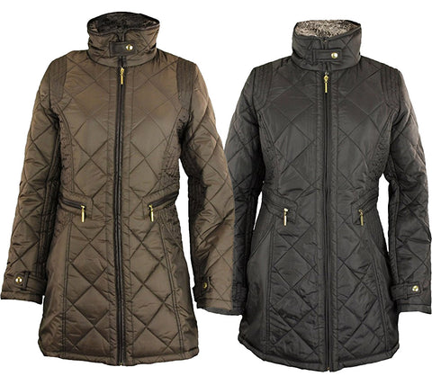 Weatherproof Women's Woven Quilted Full Zip Walker Jacket, Color Options