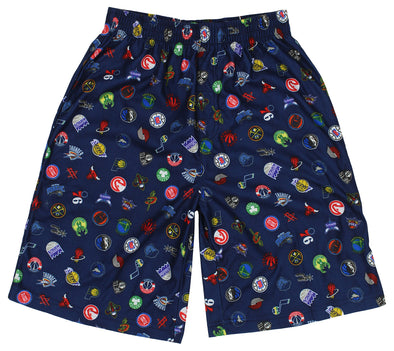 Outerstuff NBA All Teams Logo Boys Fleece Pajama Lounge Shorts, Navy