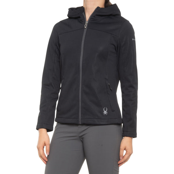 Spyder Women's Alyce Full Zip Soft Shell Hooded Jacket, Color Options
