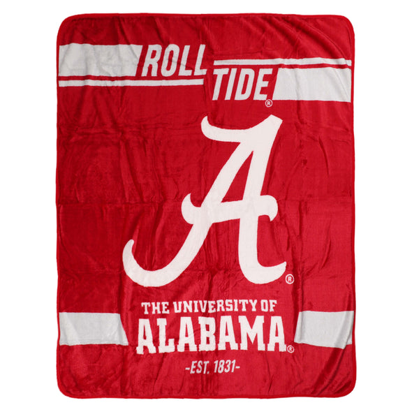Northwest NCAA Alabama Crimson Tide Legion Raschel Throw, 50" x 60"