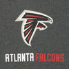 Zubaz NFL Atlanta Falcons Men's Heather Grey  Fleece Hoodie