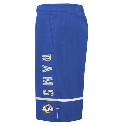 Outerstuff NFL Men's Los Angeles Rams Rusher Performance Shorts
