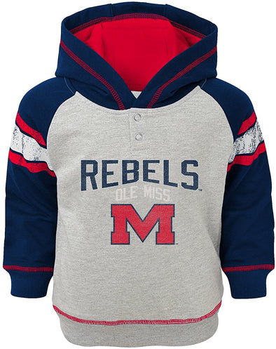 Outerstuff NCAA Kids Mississippi Ole Miss Rebels Classic Stripe French Terry Hoodie