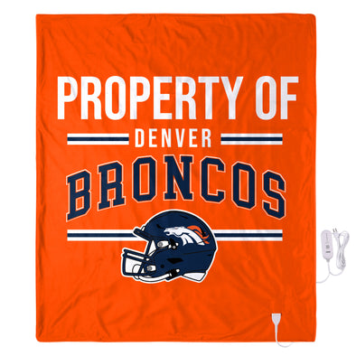 FOCO NFL Devner Broncos Exclusive Heated Throw Blanket, 50"x60"