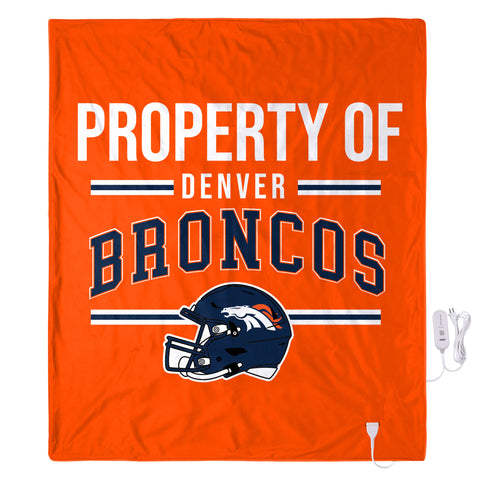 FOCO NFL Devner Broncos Exclusive Heated Throw Blanket, 50"x60"