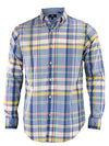 Argyle Culture Men's Button Up Large Plaid Shirt, Blue