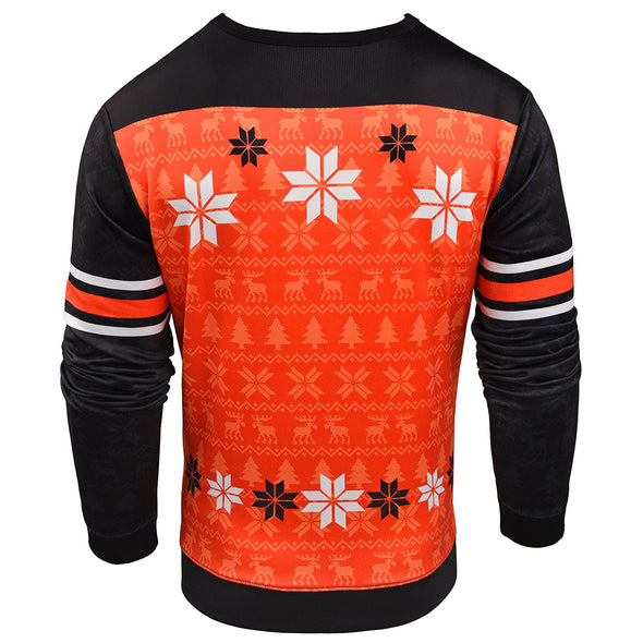 Forever Collectibles NHL Men's Philadelphia Flyers Printed Ugly Sweater