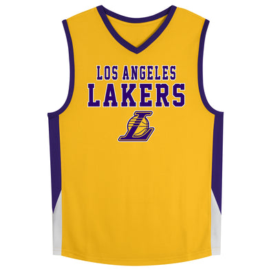 Outerstuff NBA Los Angeles Lakers Youth (8-20) Knit Top Jersey with Team Logo