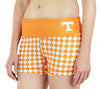 NCAA Women's Tennessee Volunteers Thematic Print Bootie Shorts, Orange