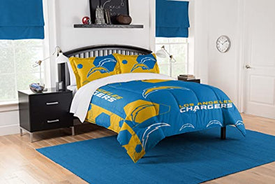 Northwest NFL Los Angeles Chargers Hexagon Comforter & Sham Set, Full/Queen