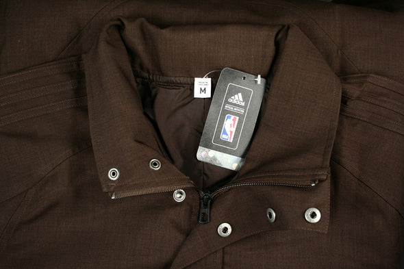 Adidas Men's NBA Basketball On the Road Zip Travel Jacket Coat